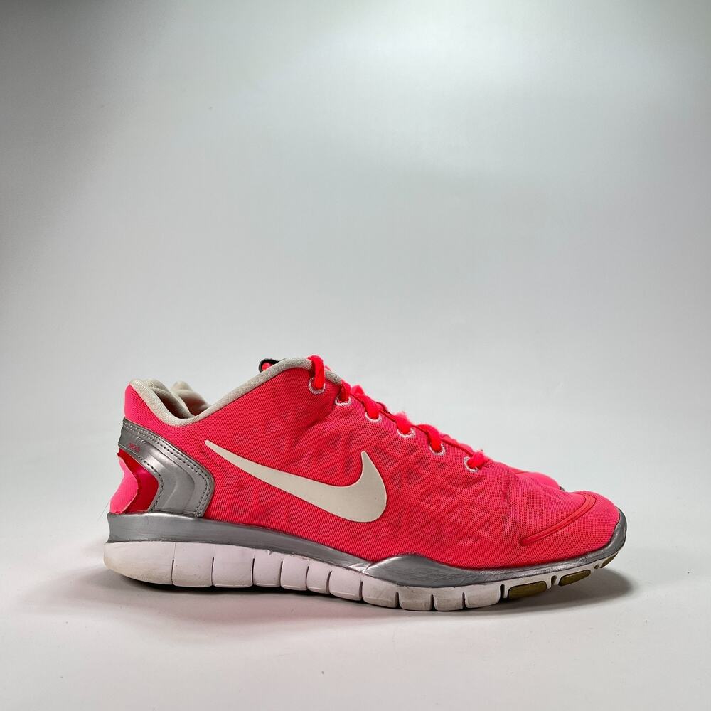 Nike Free Fit 2 Pink Silver Cross Training Sneakers 487789-601 Women's Size 7